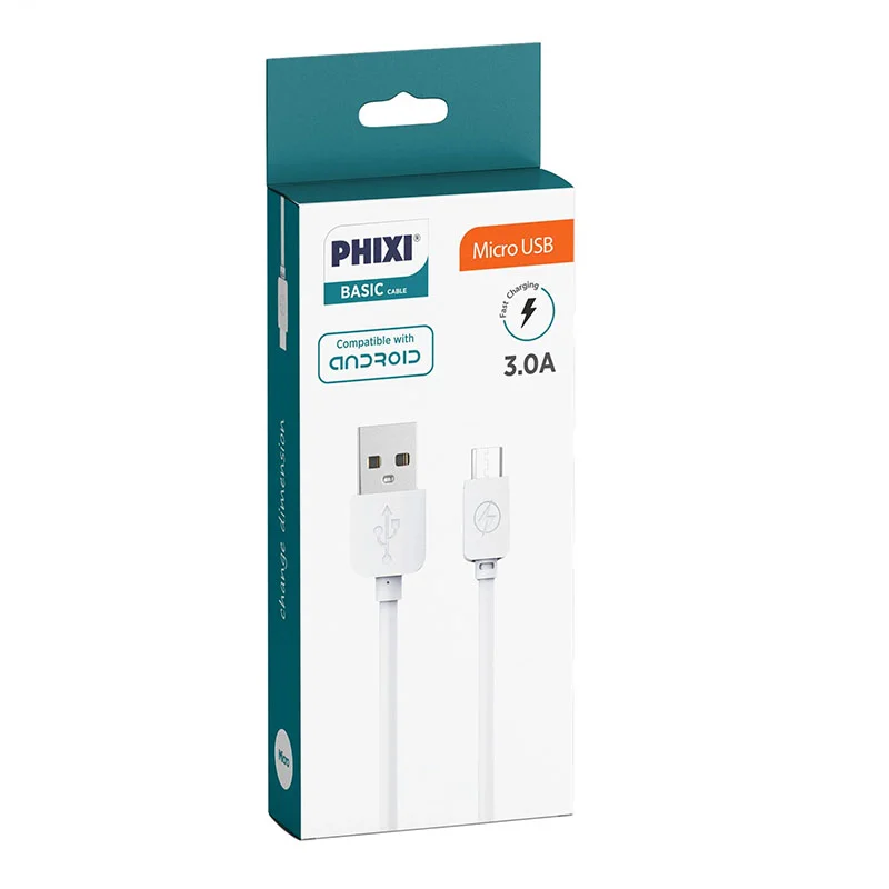 Phixi Micro 3,0 Hızlı Şarj Kablosu