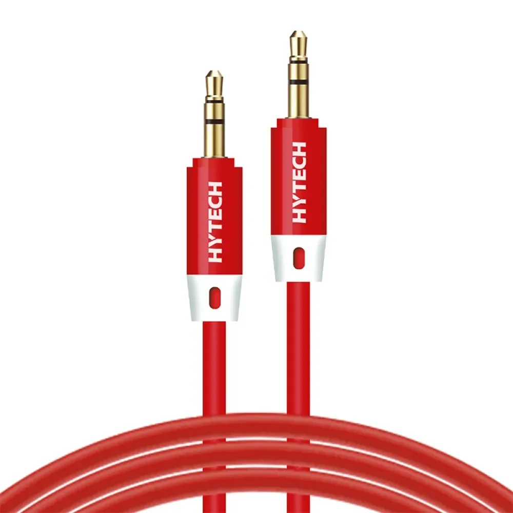Hytech Hyx70 1M 3.5Mm Stereo Ses Kablosu,Kırmızı