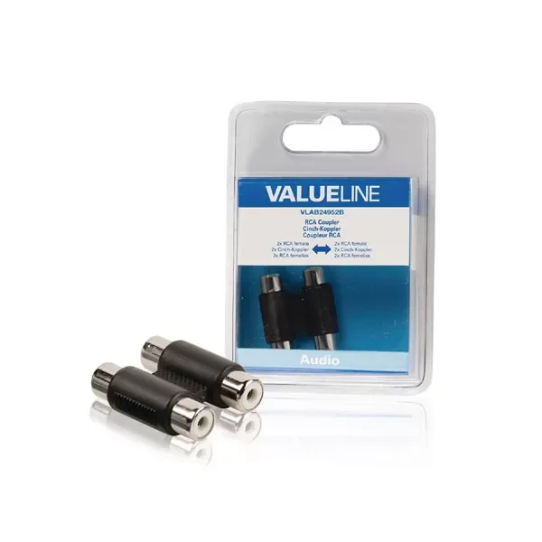 Valuelıne Ses Bağlantı 2X Rca Erkek  Siyah Kalın