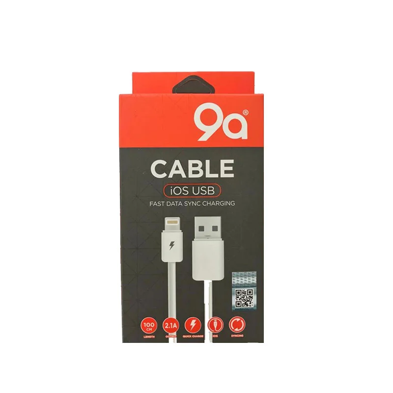 9A 2.1 Amper (Lightning) Hızlı Şarj ve Data Kablosu