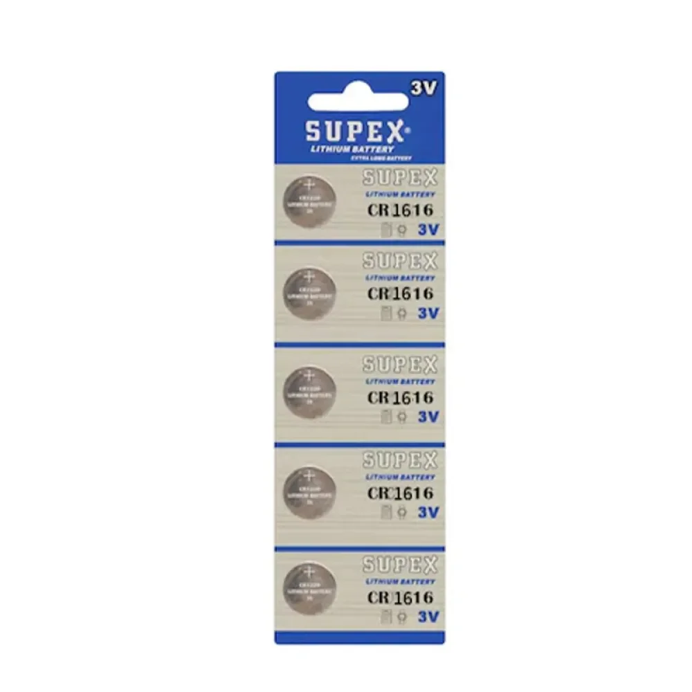 Supex CR1616 3V Lityum 5 li Paket Pil