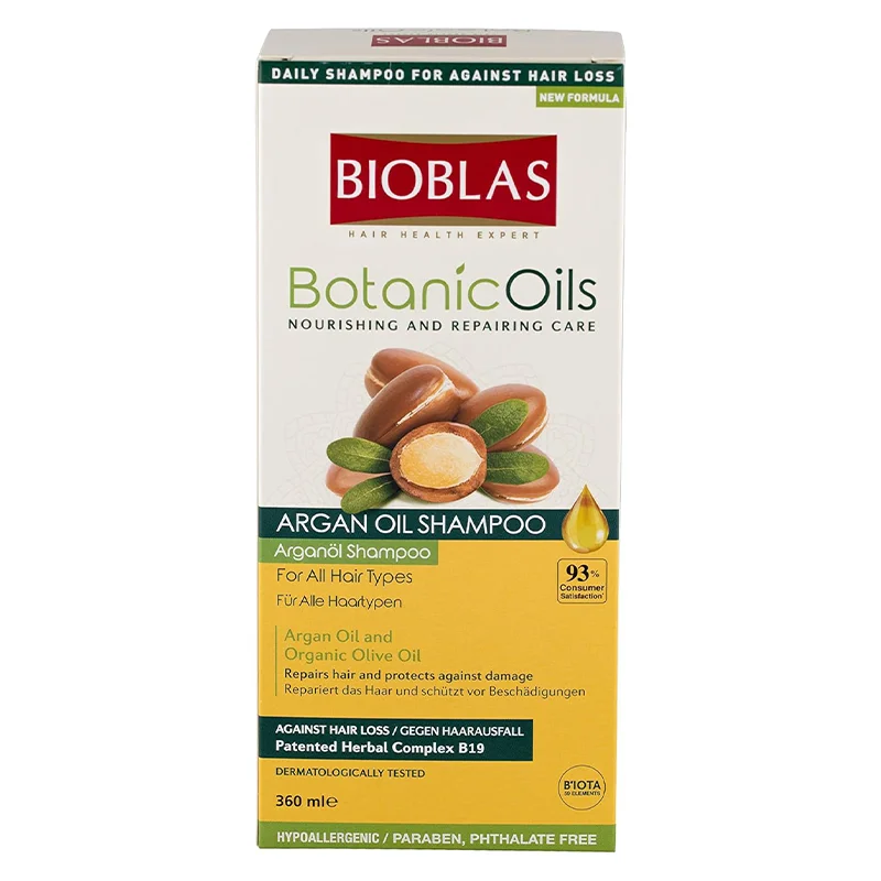 BIOBLAS Botanic Oils Saç Dökülmesine Karşı Argan Yağlı Şampuan (360 ml)