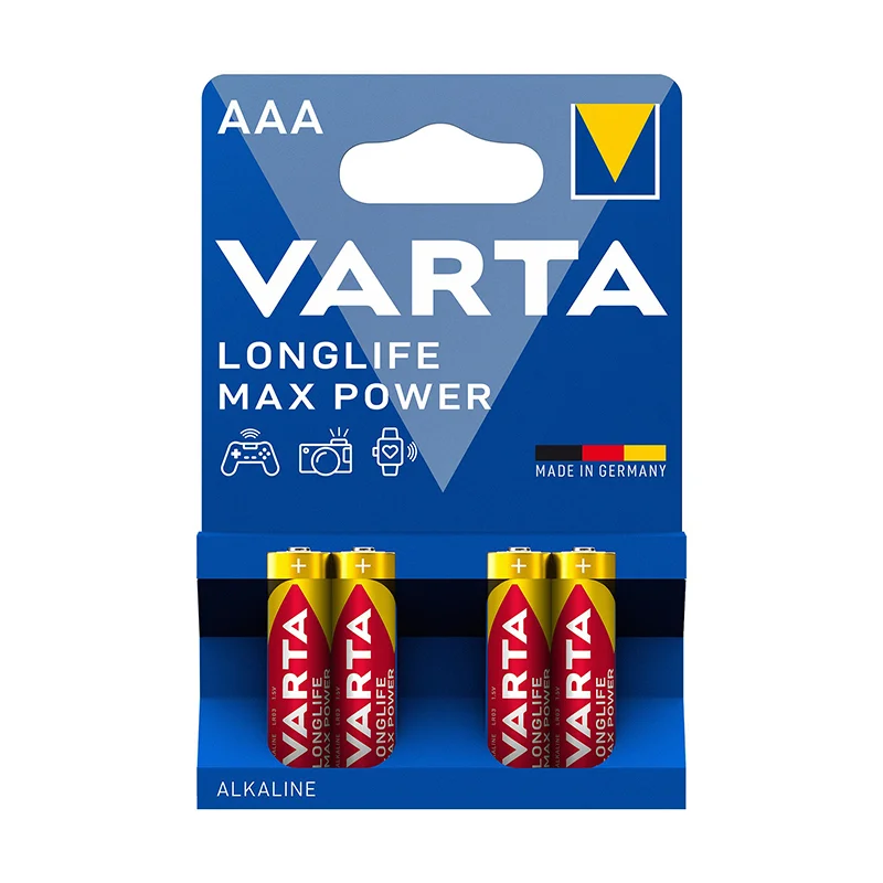 Varta Max Tech Yüksek Performans Alkalin Seri İnce Pil  Aaa 4&amp;#39;Lü 4703101404