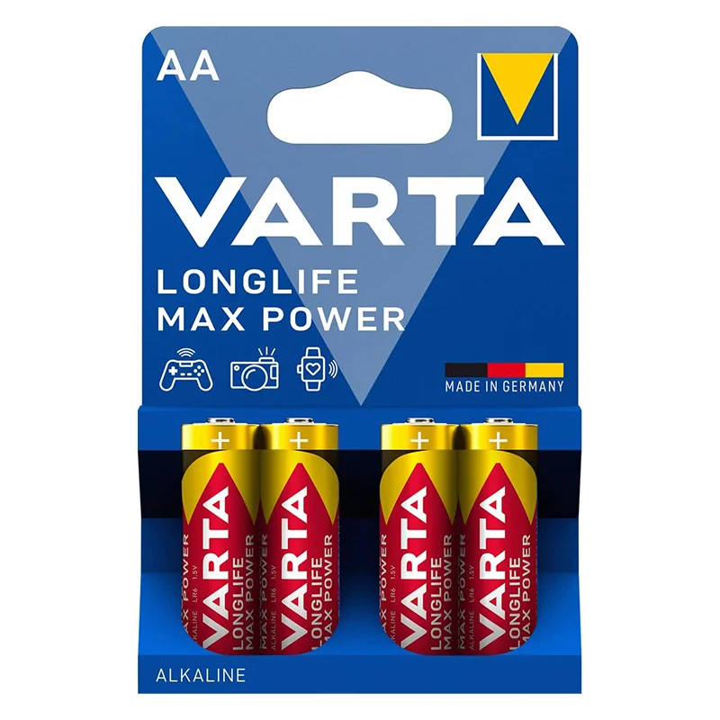 Varta Longlıfe Max Power Yüksek Performans Alkalin Seri Kalem Pil  Aa 4&amp;#39;Lü 4706101404