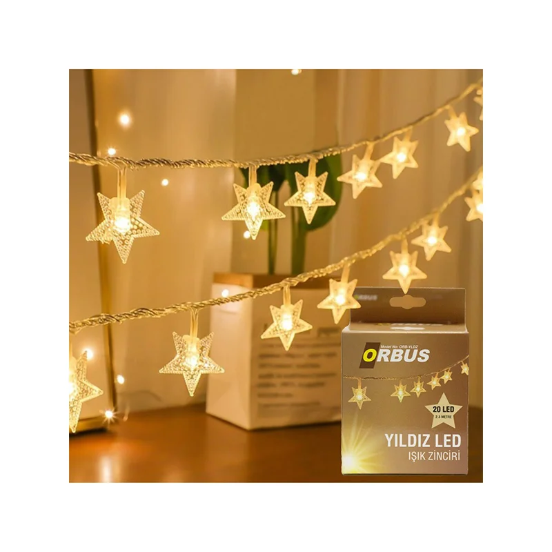 Orbus ORB-YLDZ Yıldz Led Işık Zinciri 2.3 Metre Şerit Led
