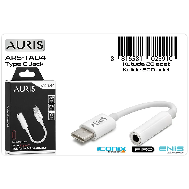 Austin TA04 Type-C Jack Çevirici Kablo