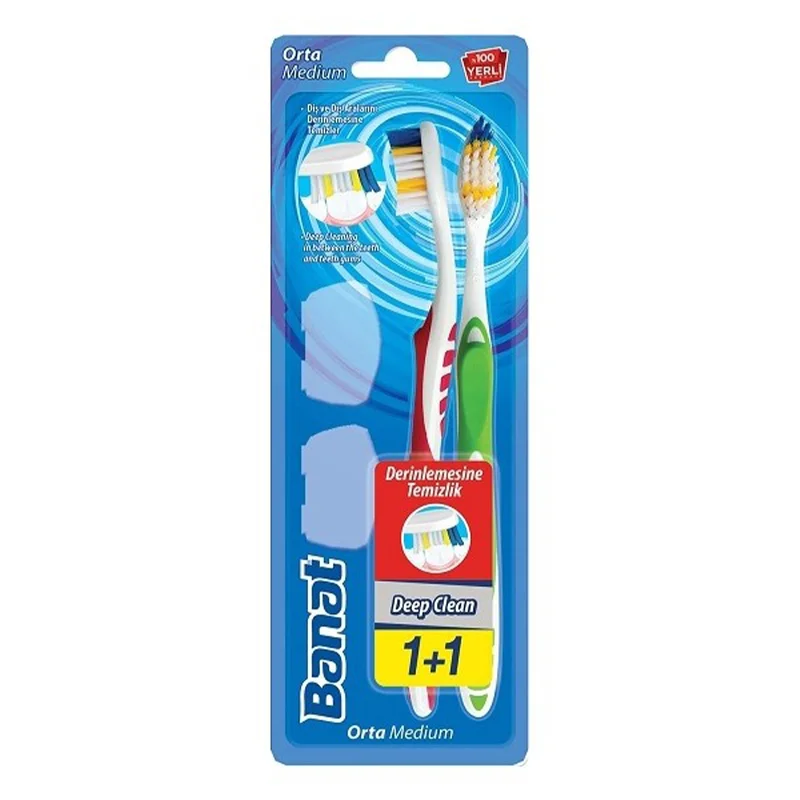 Banat Deep Clean Diş Fırçası 1+1