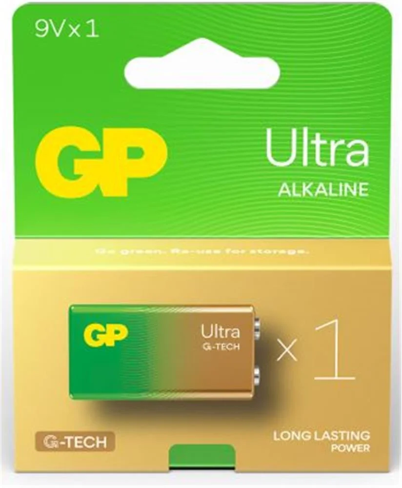 GP G-Tech 9V Ultra Alkalin Pil Tekli Paket GP1604AU