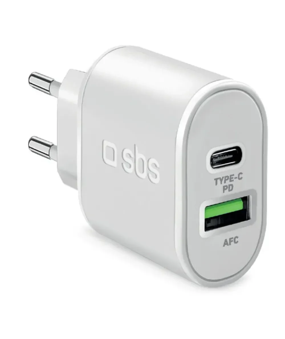 SBS 1xUSB-A+1xUSB-C PD 20W Seyahat Şarj