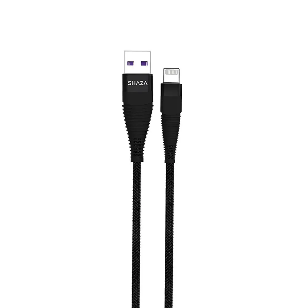 SHAZA Usb-A To Lightning 5A 100W Örgülü Hızlı Şarj ve Data Kablosu