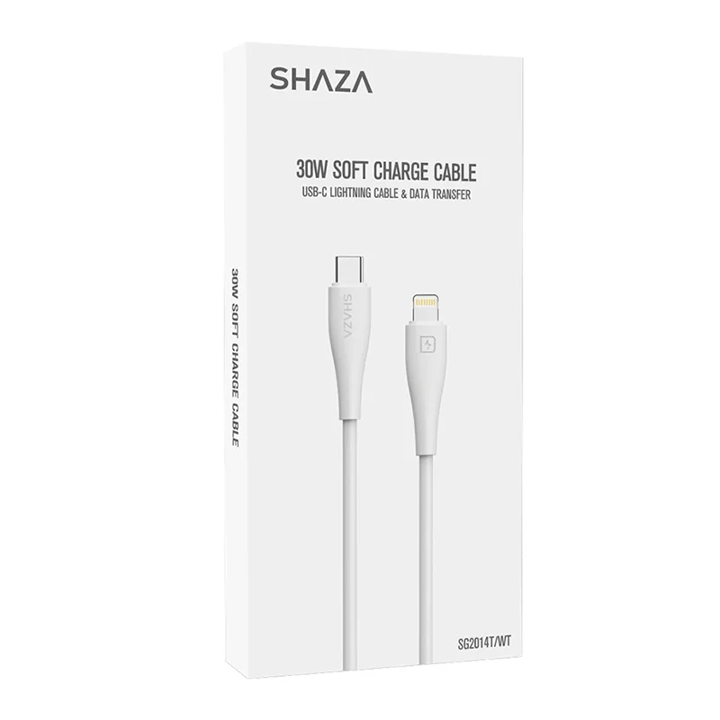 SHAZA Type-C To Lightning 30W Soft Şarj/ Veri Kablosu