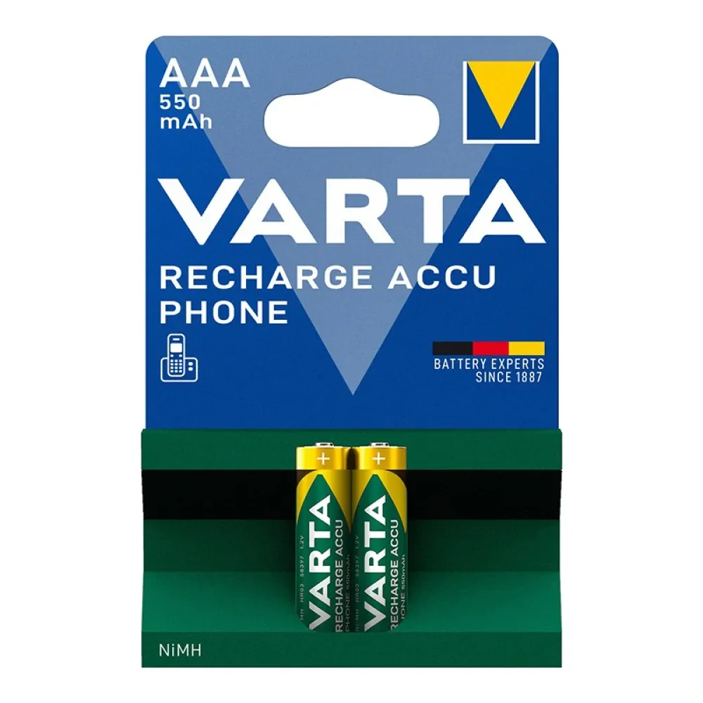 Varta Şarjlı AAA Nimh 550 Mah Kumanda Pil 2 Li