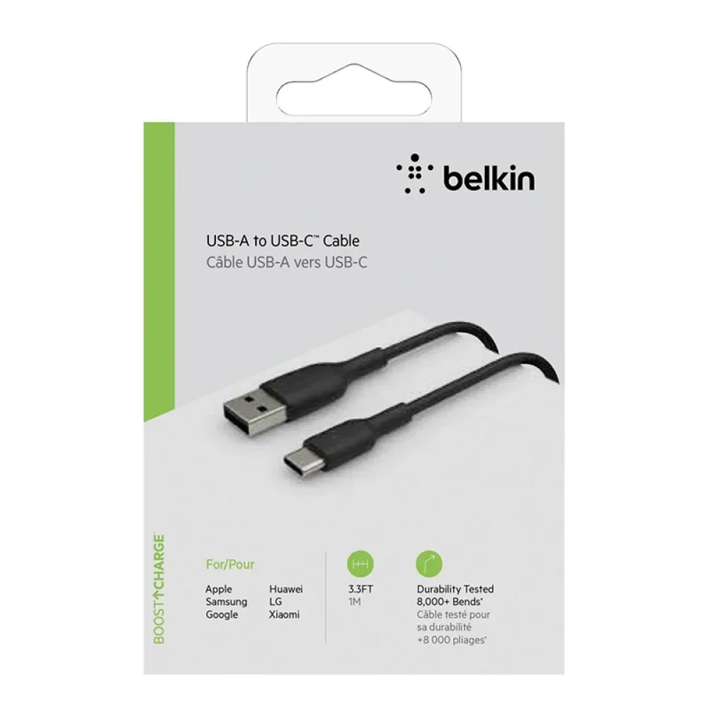 Belkin Typec Data & Hızlı Şarj Kablo 1M Siyah