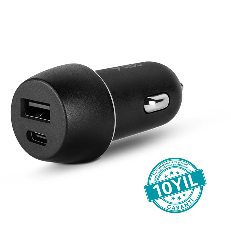 Ttec SmartCharger Duo PD 32W Araç Hızlı Şarj Aleti USB-C+USB-A