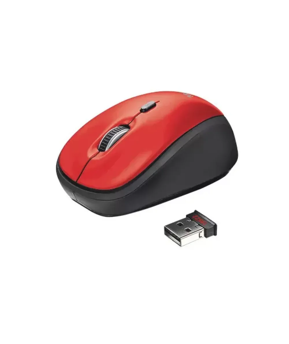 Trust 19522 Yvi Kablosuz Mouse Kırmızı