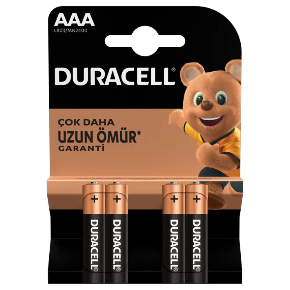 Duracell AAA İnce Pil 4'lü