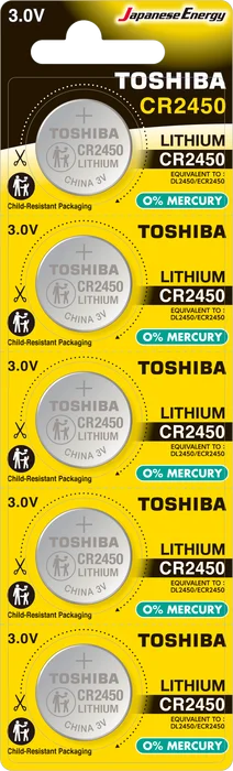 TOSHIBA CR 2450 LITHIUM 5Lİ PİL