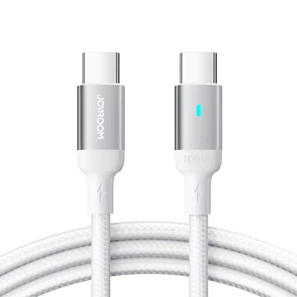 JOYROOM S-A10 100W TYPE C-TYPE C CABLE 1.2M WHITE