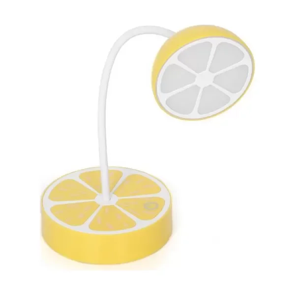 Avec Av9055 Desenli Usb Şarjlı Masa Lambası,Sarı