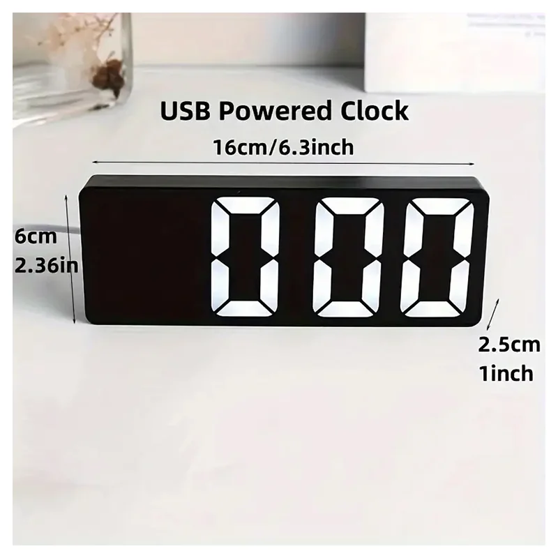 LED Ayna Masa Saati Dijital Alarm Uyku Modu Ekran Zamanı Masaüstü Elektronik Masa saatleri Masa saati
