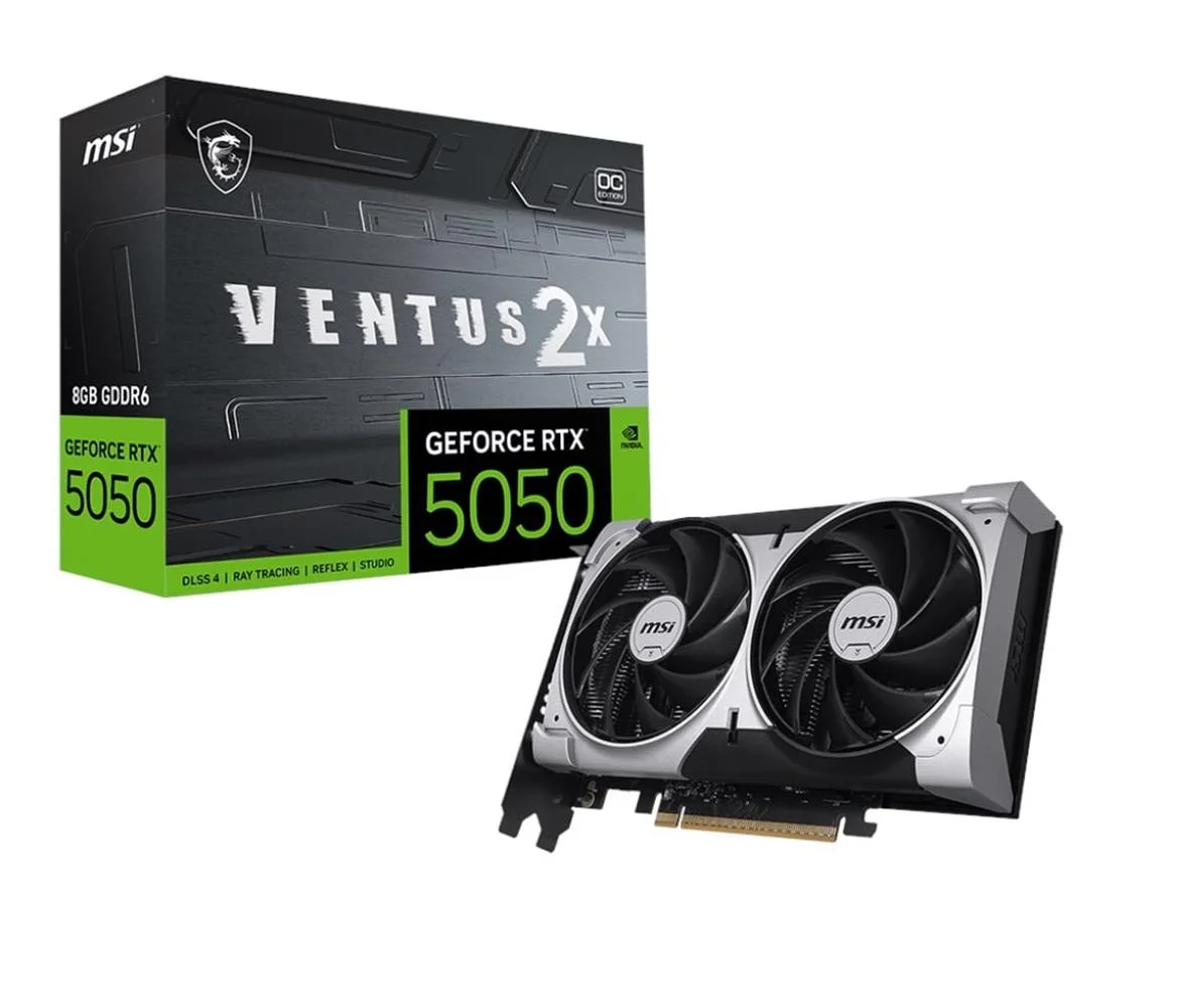 Msı GeForce RTX5050 Ventus 2X OC 8G 8GB GDDR6 128 Bit DLSS 4 Ekran Kartı