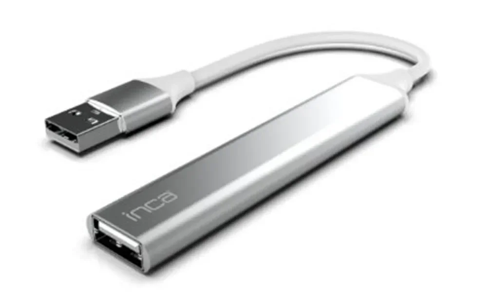 Inca IUSB-4TUX 3X2.0 3.0 USB Çıkış USB Çıkış 5 Gbps Usb Çoklayıcı Alüminyum Kasa