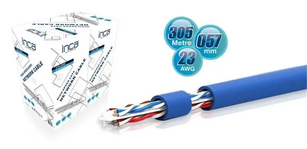 INCA ICAT7-10TG 10mt S-FTP Network Kablo-Gri