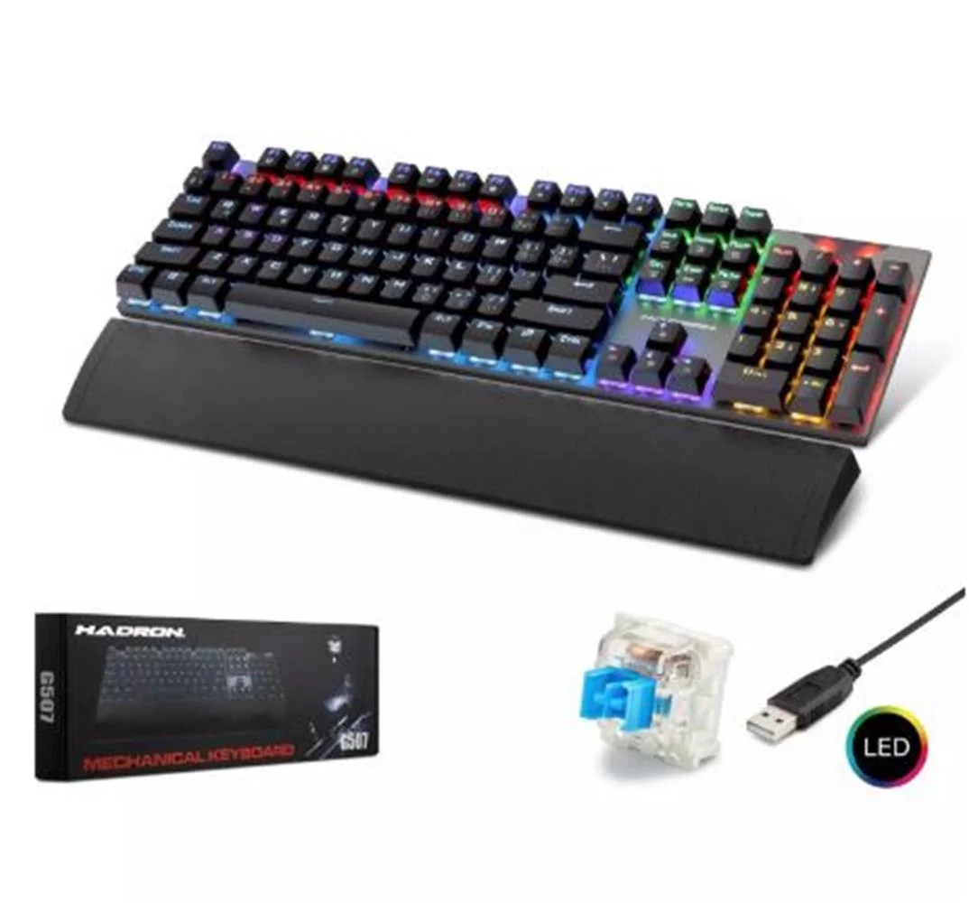 HADRON G507 KABLOLU MEKANİK RGB OYUN KLAVYE