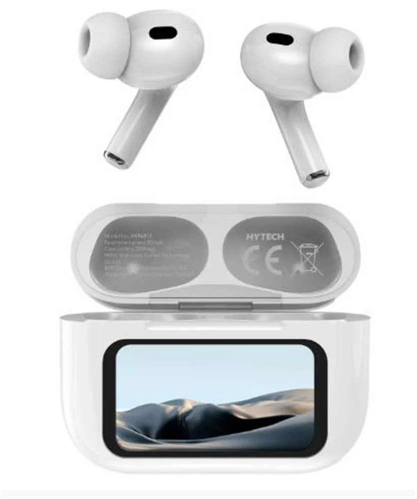 Hytech HY-TWS16 Beyaz Mobil Telefon Uyumlu Bluetooth 5.4V Ekranlı TWS Mikrofonlu Kulaklık