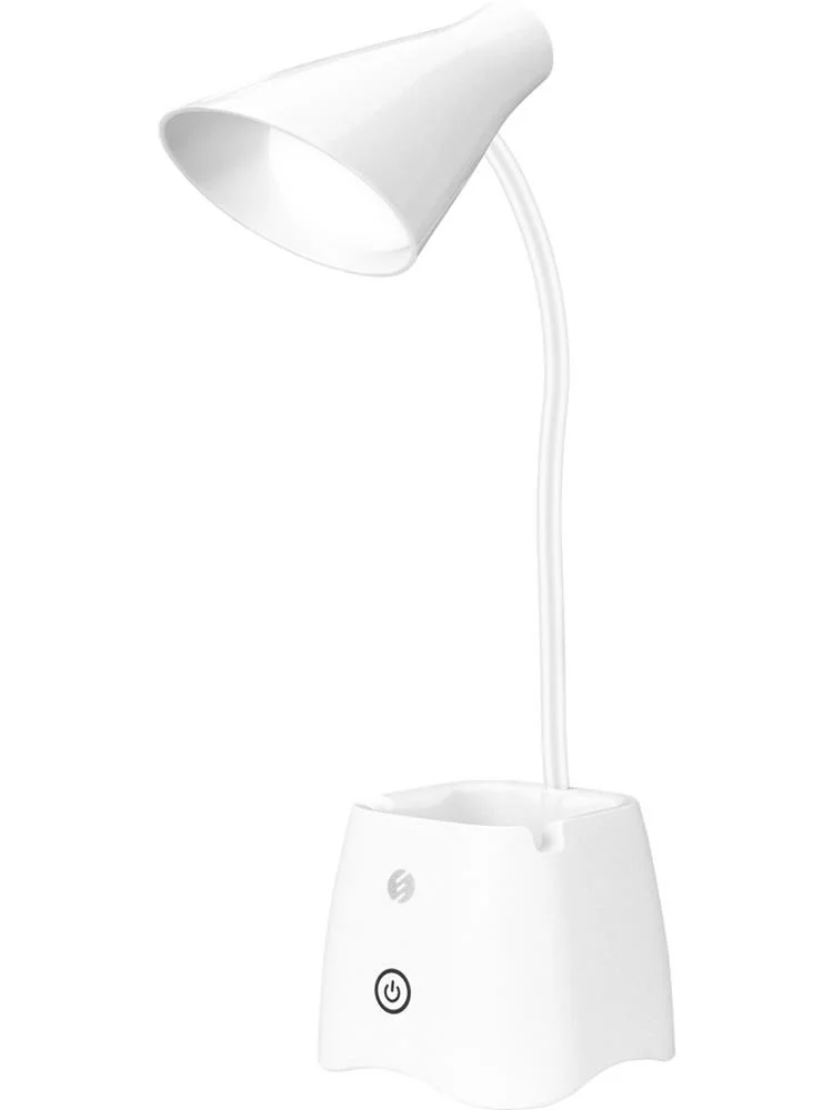 S-link SL-M9001 3AA Pil ve Usb Destekli Beyaz Masa Üstü 15 SMD Ledli Okuma Lambası