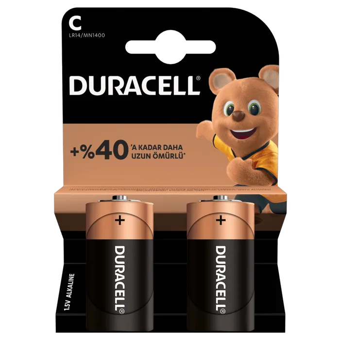 Duracell C Orta Pil 2'li