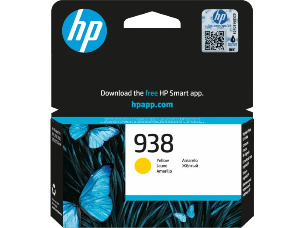 HP 4S6X7PE Sarı Mürekkep Toneri(938)