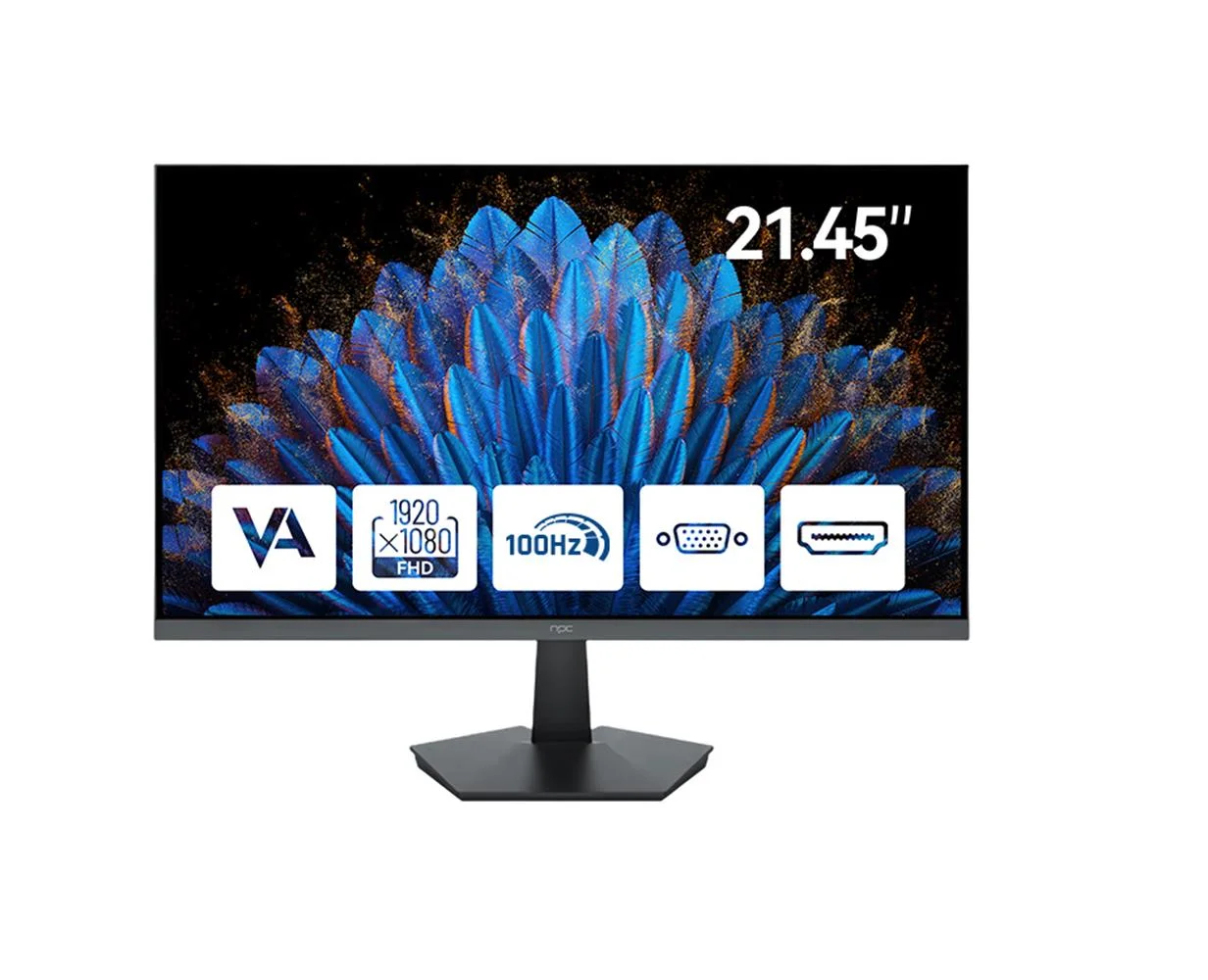 NPC 21.5" MF2208-A 100Hz 5ms VA FHD Hdmi+Vga Yüksek Performanslı İş Monitörü