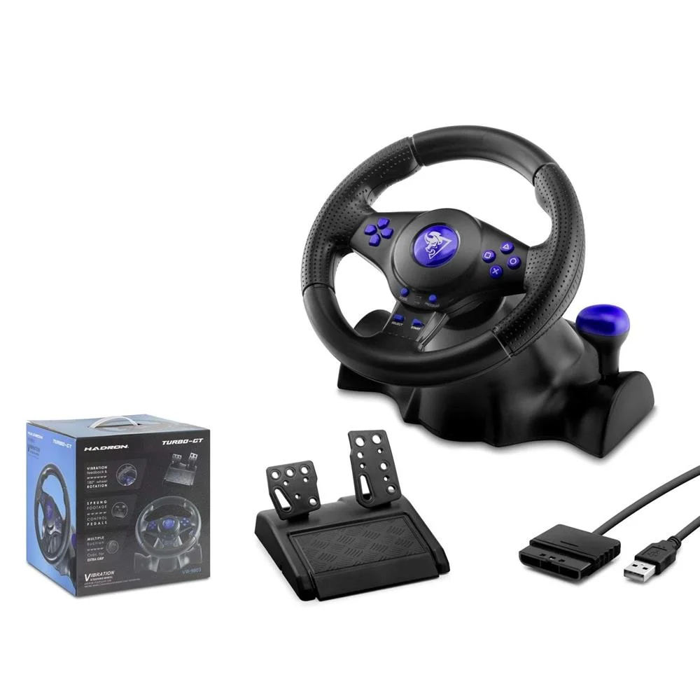 Hadron VW-9803 Oyun Direksiyon Seti 3in1 PS3&amp;PS2&amp;PC Güçlü Titreşim