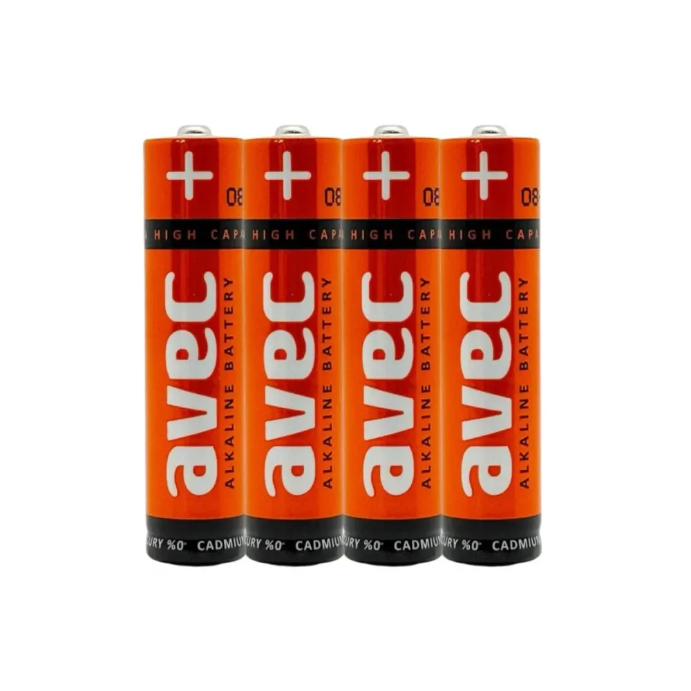 AVEC LR03 ALKALİN İNCE PİL 4LÜ BLS.