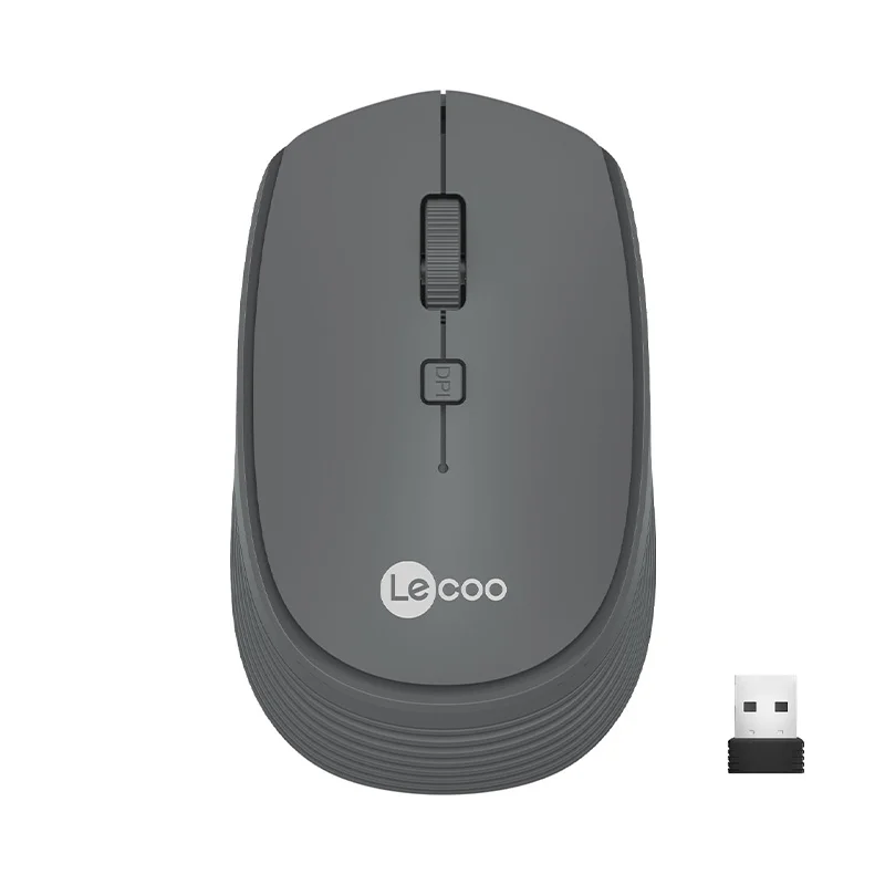 Lecoo WS202 Kablosuz 1200DPI 4 Tuşlu Optik Mouse Gri