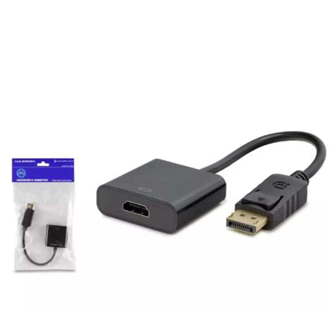 HADRON HDX7873 DisplayPort to HDMI Dişi Görüntü Dönüştürücü 4K 30 Hz - Siyah