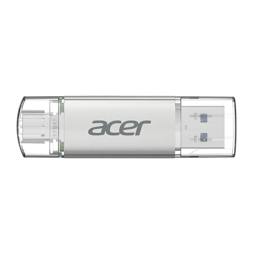 Acer 256GB USB 3.2 UT300-256GB USB-A+USB-C Çift Taraflı Metal Flash Bellek