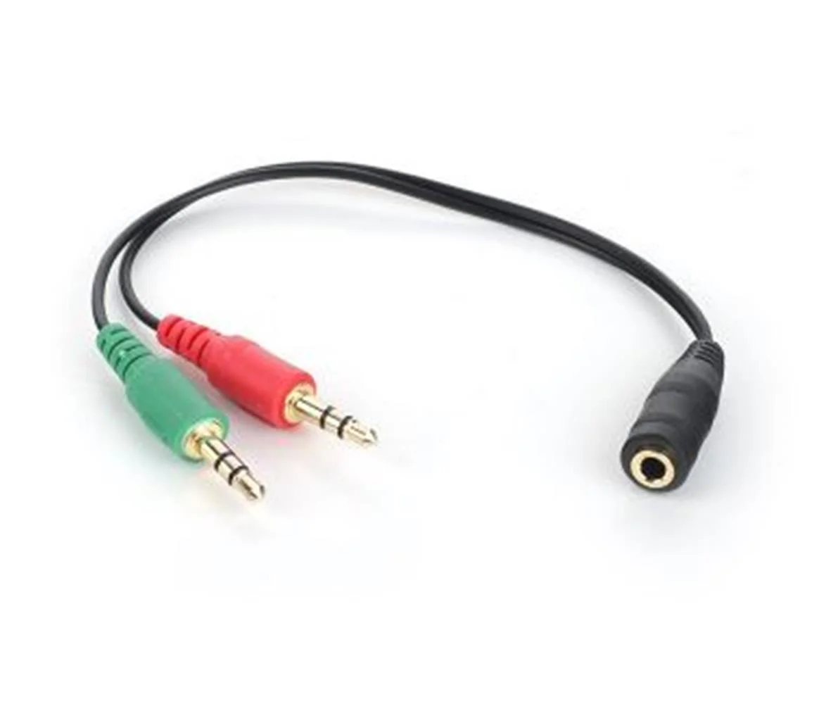 Dark "DK-CB-AUC02" 2x3.5mm Stereo Erkek - 3.5mm Stereo Dişi Y Kablo