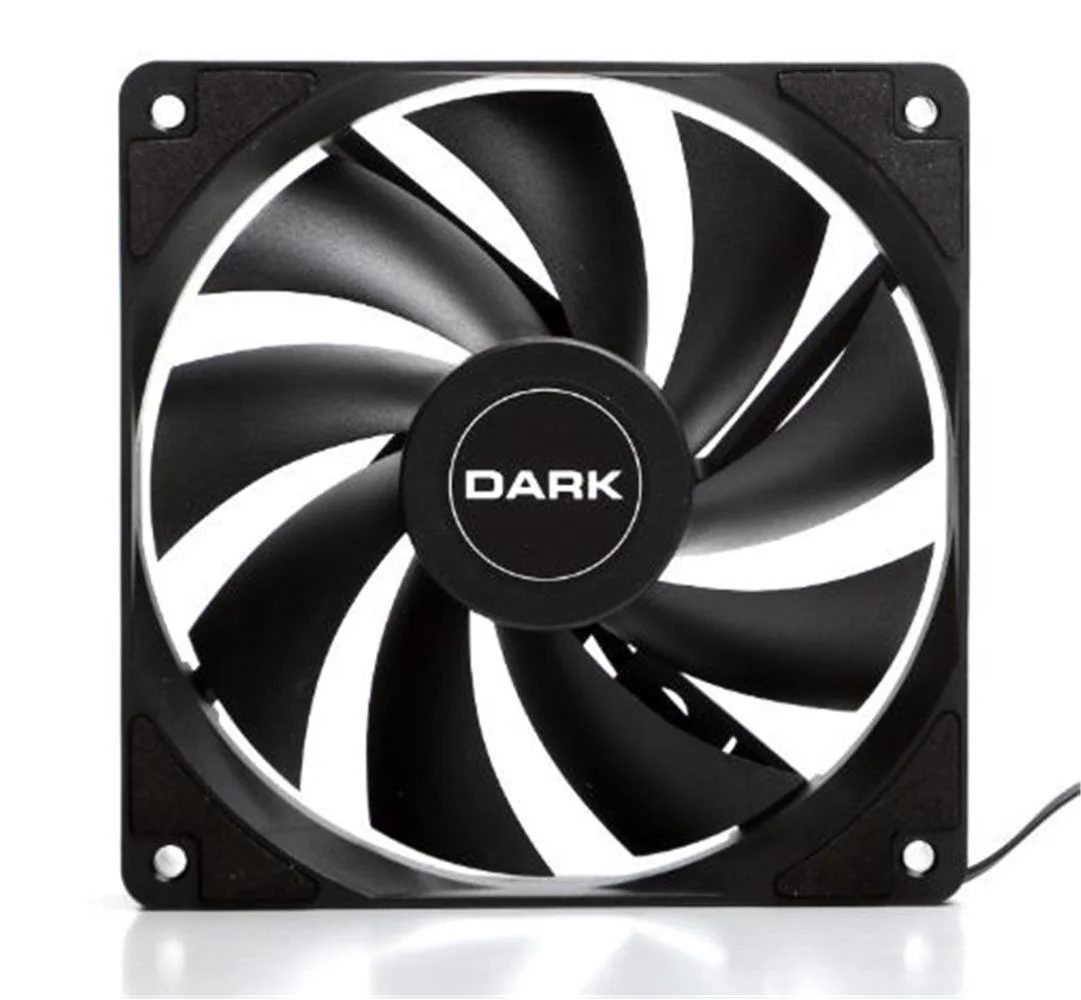 Dark"DKCCF123R"12cm  1200 RPM, 36 CFM, Güçlü Soğutma Sessiz Siyah Kasa Fanı
