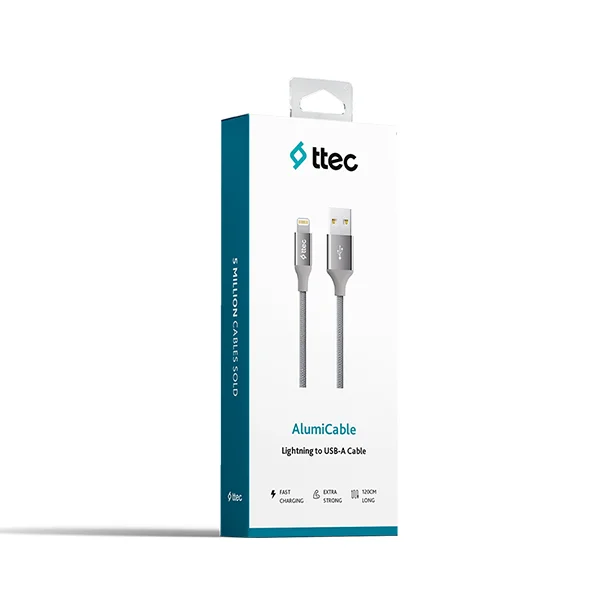 Ttec 2Dk16Ug Alumicable Iph. Şarj Kablosu,Uzay Grisi