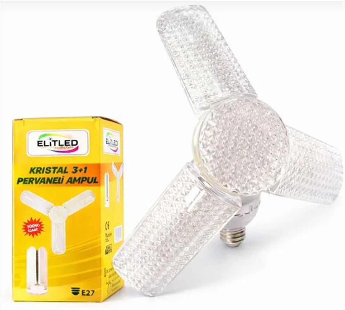 Elitled Kristal 3+1 Pervaneli Led Ampul