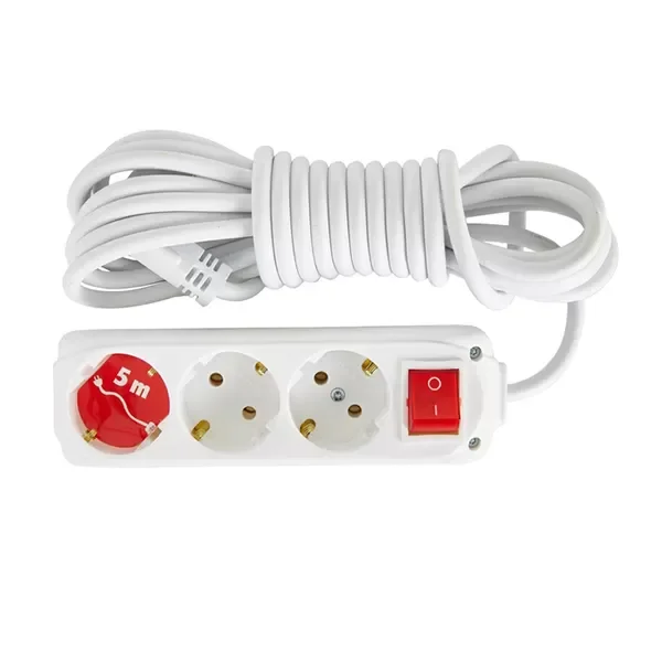 Almera 3&amp;#39;Lü 5 Mt Anahtarlı Grup Priz Topraklı 5 Metre Uzatma