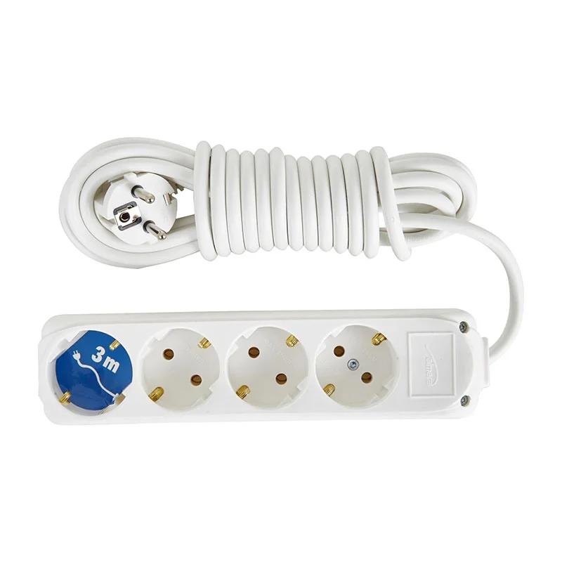 Almera 4&amp;#39;Lü Topraklı 3Mt Grup Priz