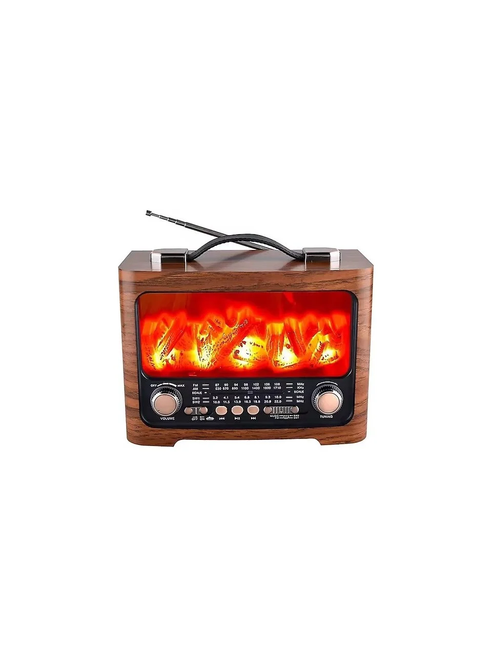 Everton Rt-733 Bluetooth Fm-Usb-Tf-Aux  Şarjlı Nostaljik Radyo