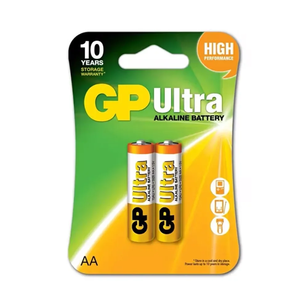 GP G-Tech LR6 AA Boy Ultra Alkalin Kalem Pil 2'li Paket GP15AU-U2