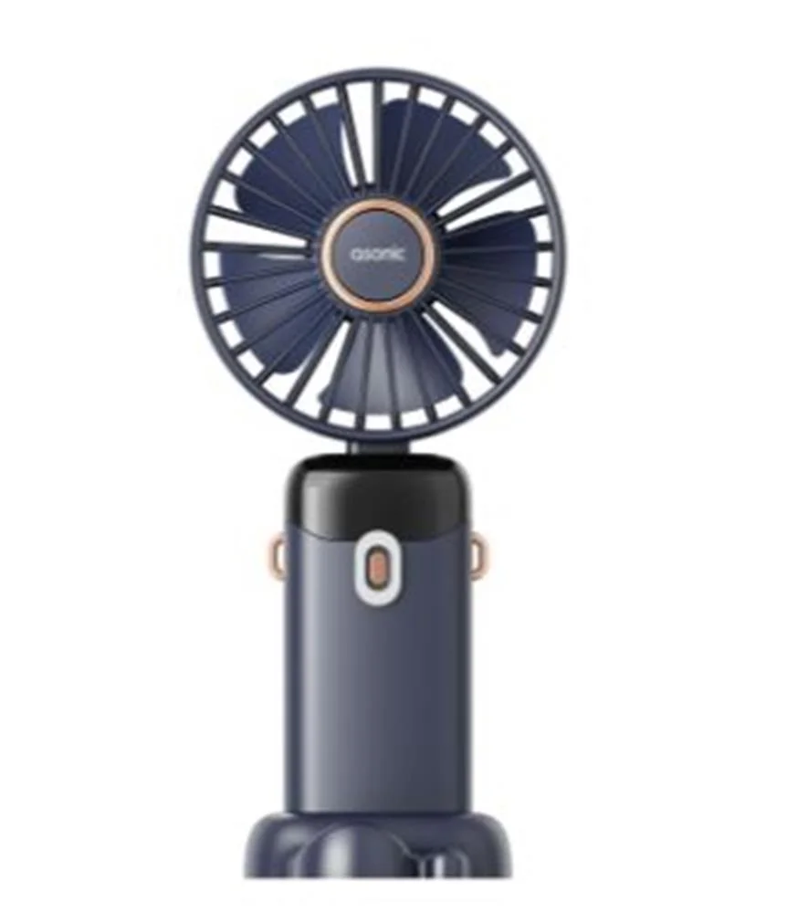 Asonic AFN28 Lacivert 500mAh 3 Kademe Dijital Göstergeli Katlanabilir Mini USB Fan