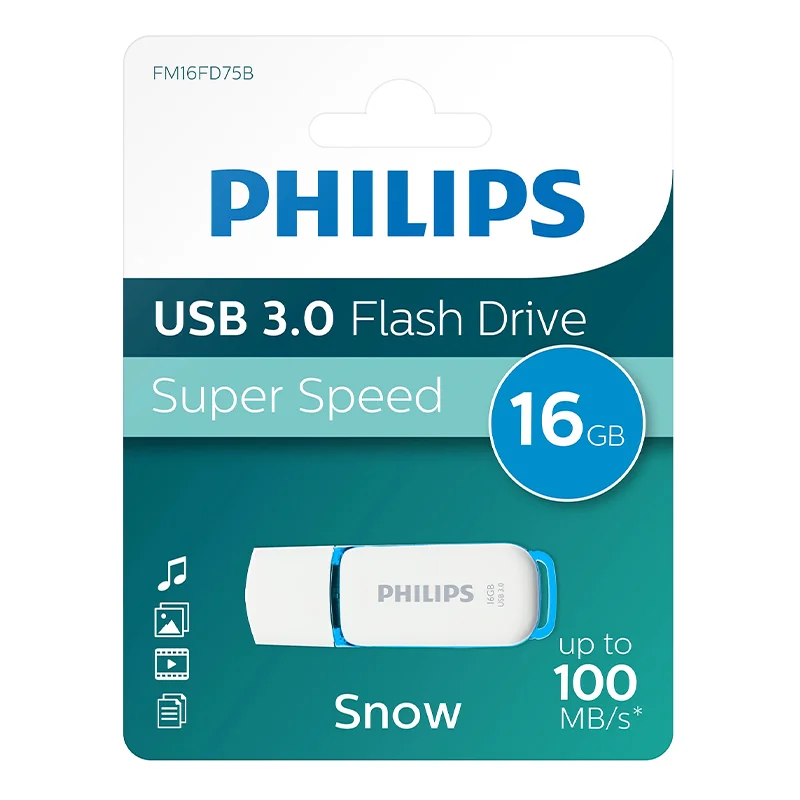 Philips FM16FD75B/97 16 Gb Usb 3.0 Snow Mavi Flash Driver Bellek
