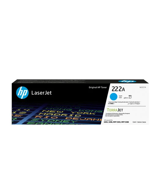 HP W2221A Cyan T.Kartuş(222A)