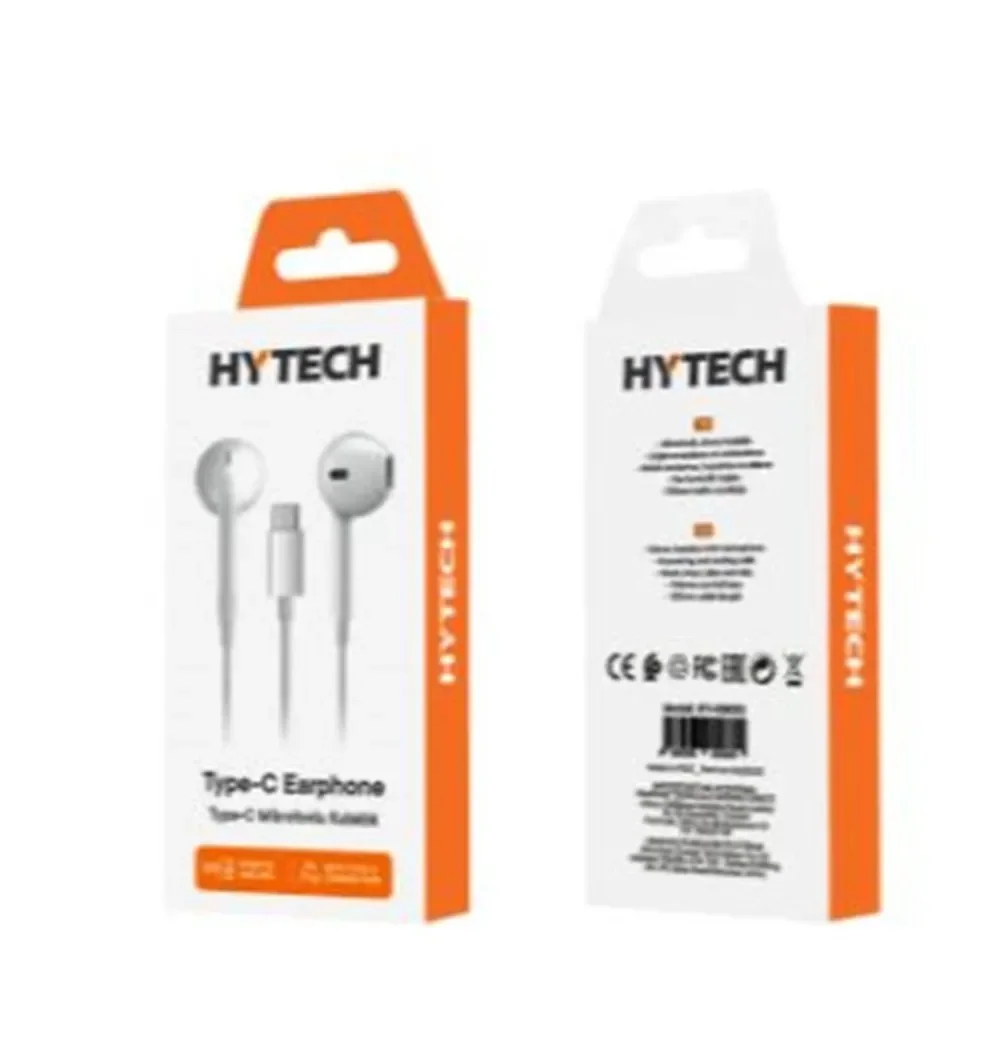 Hytech HY-XBK53 TypeC Telefon Uyumlu Beyaz Kulak İçi Mikrofonlu Kulaklık